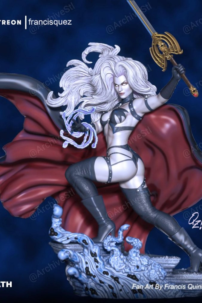 死亡女神 Lady Death 3D 打印图纸